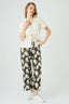 Ecru Tie Front Waffle Cardi