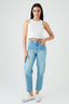 Midwash Barrel Leg Jeans