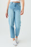 Midwash Barrel Leg Jeans