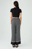 Mono Geo Border Hem Wide Leg Trousers