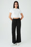 Optic White Basic Fitted Crop Tee