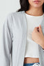 Grey Mix Rib Cardigan