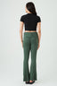 Dark Khaki Foldover Flares