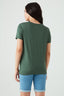 Dark Khaki Gold Foil Heart Tee