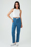 Midwash Drawstring Detail Jeans