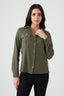 Khaki Double Pocket Long Sleeve Shirt