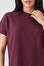 Burgundy Waffle Batwing Top