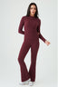 Plum Crinkle Flares