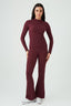 Plum Crinkle Flares