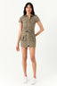 Light Khaki D-Ring Casual Bodycon Dress - Select Fashion