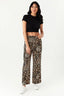 Multi Leopard Wide Leg Soft Trouser - Select Fashion
