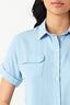 Light Blue Double Pocket Shirt - Select Fashion