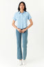 Light Blue Double Pocket Shirt - Select Fashion