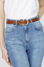 Tan Double Gold Twist Buckle Belt - Select Fashion