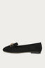 Black Wide Fit Ring Chain Loafers - Select Fashion