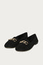 Black Wide Fit Ring Chain Loafers - Select Fashion