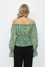 Multi Spot Print Bardot Blouse - Select Fashion