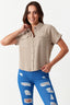 Earth Brown Double Pocket Viscose Shirt - Select Fashion