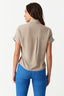 Earth Brown Double Pocket Viscose Shirt - Select Fashion