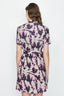 Multi Collarless Printed Shirt Dress - Select Fashion