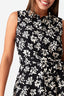 Mono Floral Sleeveless Shirt Dress - Select Fashion