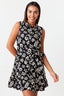 Mono Floral Sleeveless Shirt Dress - Select Fashion