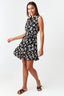 Mono Floral Sleeveless Shirt Dress - Select Fashion
