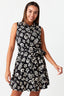 Mono Floral Sleeveless Shirt Dress - Select Fashion