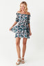Multi Tropical Chiffon Ra Ra Dress - Select Fashion