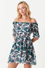 Multi Tropical Chiffon Ra Ra Dress - Select Fashion