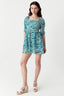 Green Zebra Chiffon Rara Dress - Select Fashion