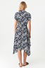 Navy Hanky Hem Printed Shirt Dress - Select Fashion