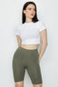 Khaki Cycling Shorts - Select Fashion