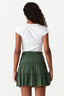 Khaki Drawstring Tiered Mini Skirt - Select Fashion