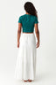 Ivory Tiered Viscose Maxi Skirt - Select Fashion