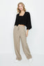 Earth Brown Wide Leg Soft Trouser - Select Fashion