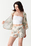 Multi Tropical Floral Textured Shorts - Select Fashion