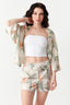 Multi Tropical Floral Textured Shorts - Select Fashion