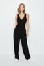 Black Straight Leg Pull On Trouser - Select Fashion