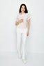 White Tailored Wide Leg Trouser - Select Fashion