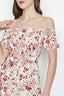 Multi Floral Bardot Shirred Jumpsuit - Select Fashion