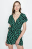 Multi Abstract Wrap Belted Playsuit - Select Fashion