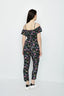 Multi Floral Bardot Belted Jumpsuit - Select Fashion