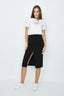 Optic White Slogan Roll Up Sleeve Tee - Select Fashion