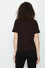 Bitter Chocolate Tie Front Oversized Tee - Select Fashion