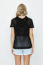 Black Athleisure Airtex Tee - Select Fashion