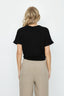 Black L'Amour Hearts Tie Front Tee - Select Fashion