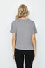 Dark Grey Tie Front Tie Side Tee - Select Fashion