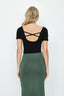 Black Cross Back Bodysuit - Select Fashion