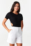 Black Raglan Cut Out Rib Bodysuit - Select Fashion